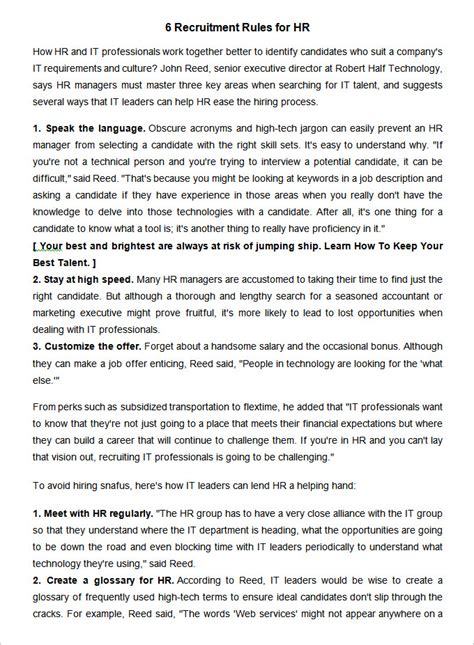 General Rules and Guidelines in the Recruitment of Workers by .